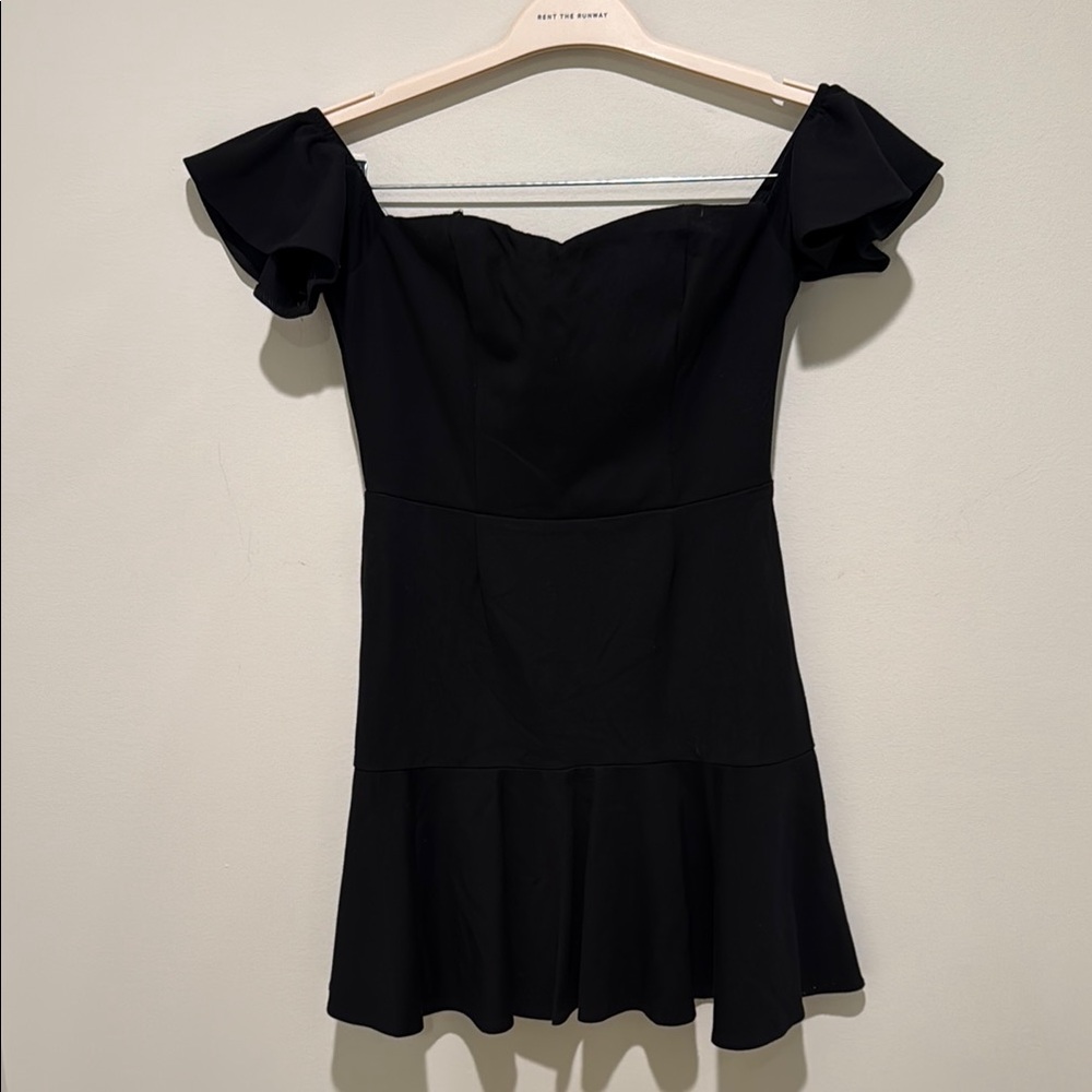 BB Dakota Black Off-Shoulder Sweetheart Dress